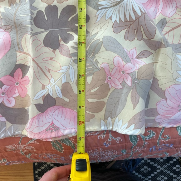 VTG Sag Harbor Buttery Soft Fluted Skirt in Pastel Floral - Picture 8 of 8